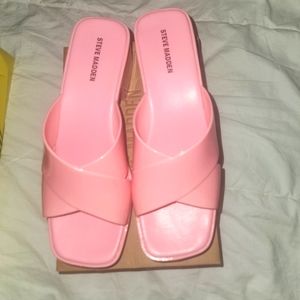 Steve Madden Candy Pink Platform Jelly Sandals